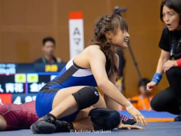 ＜レスリング＞【写真集】2025年インターハイ／個人対抗戦・女子決勝