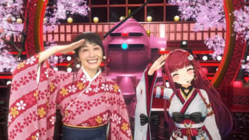 ホロライブ宝鐘マリン、ライブで「サクラ大戦」声優・横山智佐とコラボ　2人で名曲を熱唱