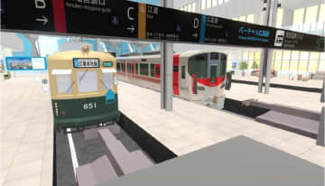 227系と広電650形が夢の共演!?  JR広島駅への路面電車乗り入れを記念して「バーチャル広島駅」8/1リニューアルOPEN