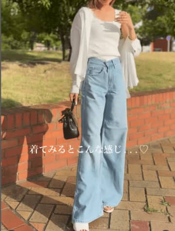 肌見せを控えながら涼しくて爽やか。【ユニクロ】「シアーシャツ」は大人の夏コーデに使えます！【40代の毎日コーデ】
