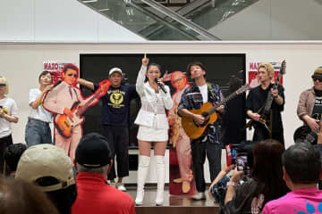 田中あいみ、木梨憲武・所ジョージとのコラボ曲CD発売記念イベントを開催！　「年末のあの舞台目指して頑張っていきます！」と意気込み語る