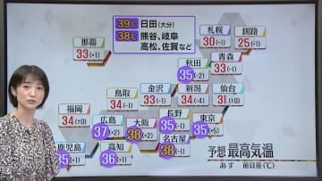 【あすの天気】台風9号が朝にかけ関東に接近　暴風や高波に警戒を