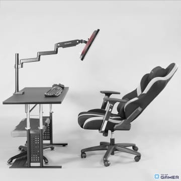 ゲーミングチェアで“寝たままゲーム”を実現！Bauhutteが76cmロングモニターアーム「BMA-1MS」を発売