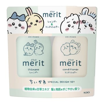 「ちいかわ」×シャンプー「メリット」コラボボトルが数量限定発売！外箱を切って遊べる仕掛け付き