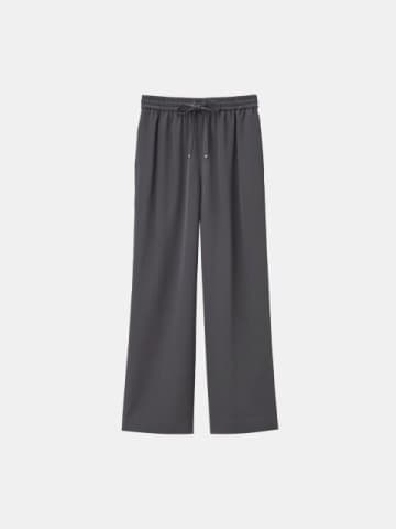 PLSTのワイドパンツはウエストゴムなのにきちんと見える！1回はいたら虜になるよ♡