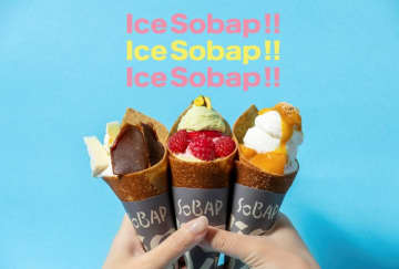 東京駅限定、超人気店 “I’m donut?” 平子シェフ監修の夏スイーツ「ICE SOBAP」登場！そば粉クレープとアイスの新感覚スイーツ