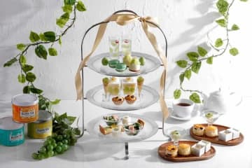 都ホテル 四日市、「シャインマスカット」づくしのアフタヌーンティーを提供　8月1日から