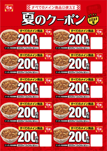 【8/7発売】すき家の「夏の福袋」がオトク確定！2千円分クーポン＆夏グッズたっぷりの中身を紹介♪【即買い】