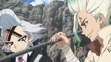 アニメ『Dr.STONE』千空たちのロープウェイ作りがスタート！命懸けの山越えへと挑む　第17話あらすじ