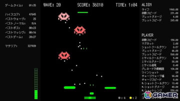 ゲーム翻訳者の伊東龍氏（RyiSnow）によるレトログラフィックのローグライト弾幕シューティング「ZENVADER」がSteamで配信中
