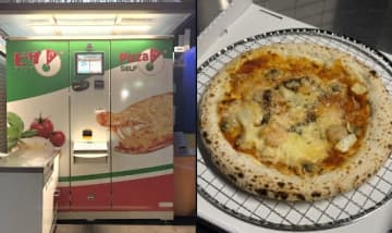 【未来キタ】もう店いらないじゃん…自販機が500℃のヒーターでピザを焼き上げる時代に突入。「見た目ガチすぎて笑った」とSNS騒然