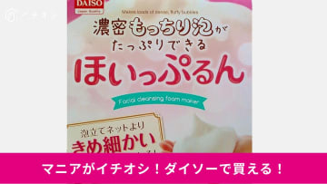 期待以上の使い心地！「泡立てネットより手入れが楽でカビにくい」（20代女性）ダイソーの110円洗顔グッズ「ほいっぷるん」