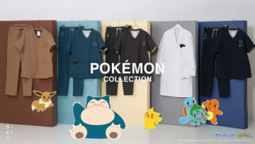 ポケモン柄の白衣がお洒落！医療用ブランド「クラシコ」からコラボコレクション第4弾発売―モンボ型のボタンやワンポイントにピカチュウも