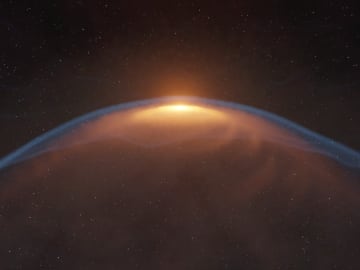 アルマ望遠鏡が“星のジェットで変形した原始惑星系円盤”を捉えた　惑星形成の場への直接的影響を示唆