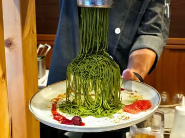 清澄白河で日本茶カフェが作る本気の抹茶モンブランパンケーキを！ 『茶々工房 Kiyosumi』〜黒猫スイーツ散歩 清澄白河編2〜