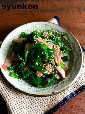 レンジで一発！お弁当おかずにも♪「やみつきベーコンピーマン」レシピ