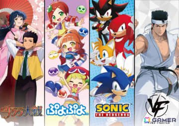 アニメイト大阪・関西万博店にセガのポップアップスペースが8月15日より展開！「ソニック」「ぷよぷよ」「バーチャファイター」「サクラ大戦」の描き起こしグッズを販売