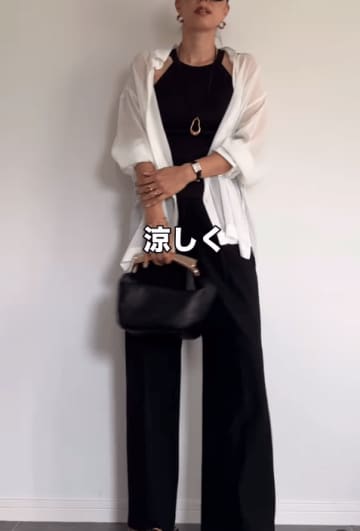 安心感がすごい！【ユニクロ】シアーシャツは40代の肌見せコーデの味方です【40代の毎日コーデ】