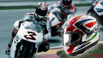 GP125/250/500 全クラスで勝利したカダローラ レプリカ再臨！ アライ「RX-7X CADALORA RESTYLE」9月中旬発売