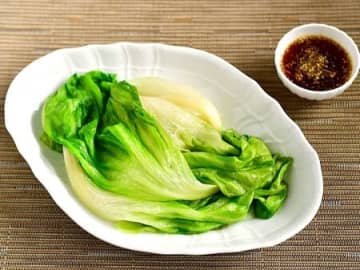 【万能おだしのレタス湯引き】便利な野菜だし使用！