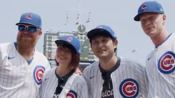 カブス主力選手と奇跡的に出会った日本人夫婦がアメリカへ！　結婚祝い＆再会に「ええ話」とネット感動