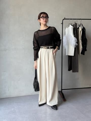 大人女子の夏コーデは「透け感黒ニット」がいい仕事してくれる♡おしゃれさんの着こなし大公開