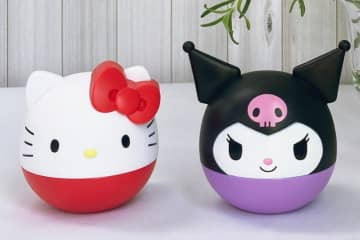 サンリオ「ハローキティ＆クロミ」コロンと手のひらサイズのハンドクリーム、ピーチとグレープの香り