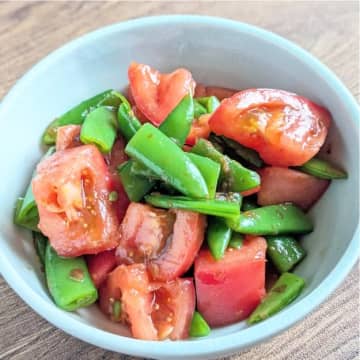 【レンジで完結！】「スナップエンドウとトマト、合いすぎ」「これ、常備したい」和風さっぱり副菜レシピ