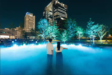 幻想的な雲海に包まれる！グラングリーン大阪で昼夜楽しむ癒しのミスト体験