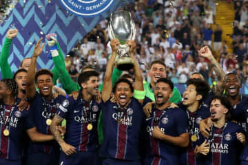 PSG、PK戦を制してUEFAスーパーカップ初優勝！　終盤に連続被弾のトッテナムは2点リード生かせず