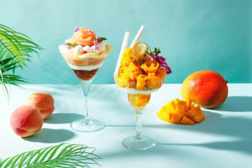 ホテル インターコンチネンタル 東京ベイ、「白桃パフェ」と「マンゴーパフェシャーベット」を提供