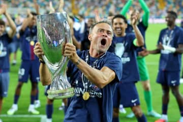 エンリケ監督「もっと改善しなければならない」…UEFAスーパー杯初制覇もPSG指揮官が向上促す