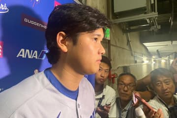大谷翔平、トラウトには「しっかり投げきれた」　かつての本拠地で“盟友”から2Kに満足