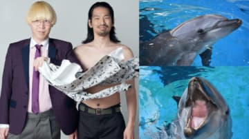「真空ジェシカvsイルカ」新江ノ島水族館で実現　漫才とイルカショーを交互に披露