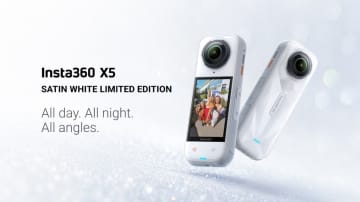 Insta360 X5 に限定色発売！　1TB特典つきサテンホワイトモデル