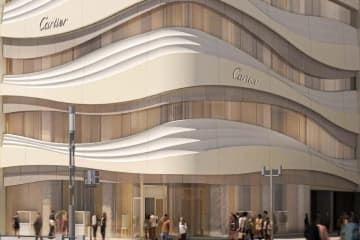 「カルティエ 銀座4丁目ブティック」アジア最大の新店、バー＆ダイニング付きプライベート空間を併設