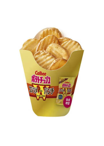 ミニストップ×カルビーコラボ第3弾、濃厚コンソメ風味がクセになる「北海道ウェーブポテト コンソメWパンチ」が出たよ～