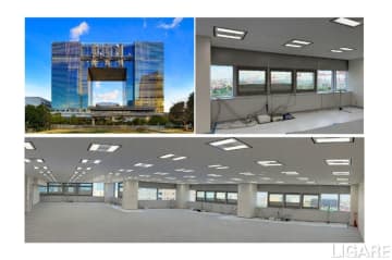 ペロブスカイト一体内窓を既存ビルで実装検証　方位違い等のデータも取得　YKK