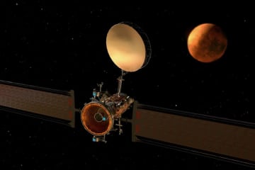 ブルーオリジン、火星と地球の通信を中継する「火星通信衛星」を発表