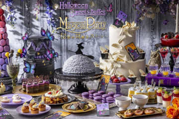 ヒルトン東京ベイ"魔女の謎解き"ハロウィンスイーツビュッフェ、ゴーストモチーフのタルト