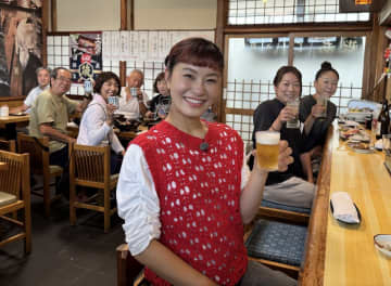 『イチバで朝呑み』3週連続放送　村上佳菜子が朝から市場で海鮮グルメとお酒を満喫「クセになりそう（笑）」