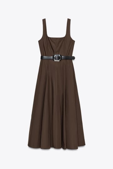 ベルト付き！【ZARA】トレンドど真ん中♡「垢抜けワンピ」