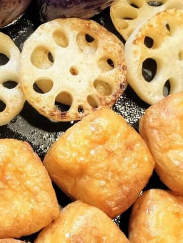 甘い！レンコンの美味しい食べ方！油揚げの美味しい食べ方！