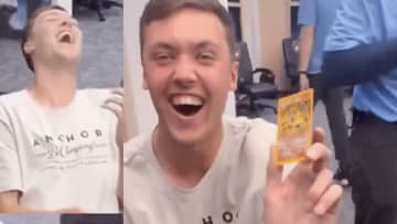 MLB注目のルーキー、ポケモンカードで”レア”引き当て絶叫「平和な瞬間」「可愛い過ぎる」