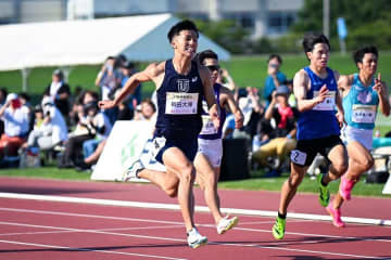 陸上男子100m柳田大輝が追い風参考9秒92！　日本記録超えに会場どよめくも…＋3.3mで公認ならず本人苦笑い