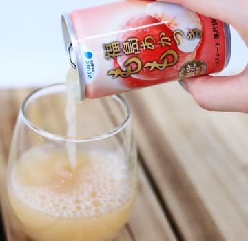 福島県産のブランド桃「あかつき」のみを使用したストレート果汁100％が缶飲料で登場　初回販売分を発売日当日に完売　　JR東日本クロスステーション