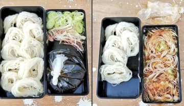 1100万人が注目！豪快すぎるそうめん弁当が爆誕！投稿に「ぬるくて美味しくないだろ」と一部否定的な声も