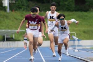 p【競走】次なる百年への初陣、勝利で飾れず　男女ともに宿敵に敗れる／第１０１回早慶対抗陸上競技会/p