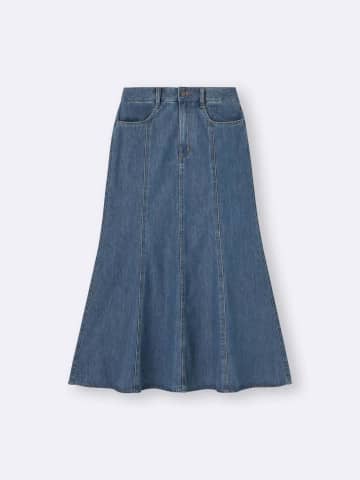 【GU】今っぽ「デニムスカート」が値下げでお得に！