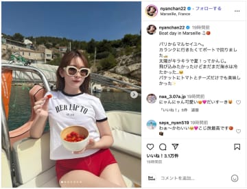 小嶋陽菜、フランス旅行をゴージャスに満喫　濡れT＆ピタピタショーツで海水浴「夏満喫ですね」